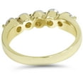 thumbnail image 2 of Pompeii 3/4Ct Diamond Five Stone Single Prong Wedding Ring 10k Yellow Gold (G/H,I1), 2 of 4
