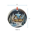 thumbnail image 5 of Christmas Snowy Cottage Ornament, Winter Wonderland Decoration, Handcrafted Holiday Keepsake, Unique Christmas Gift, Festive Home Decor, Holiday Keepsake, Xmas Tree Hanging Decorat, 5 of 5