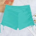 thumbnail image 4 of HCNTES Women's High Waisted Swim Board Shorts UPF50+ Quick Dry Swim Short Bikini Bottoms (Green,S), 4 of 6