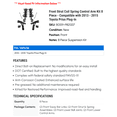 thumbnail image 2 of Front Strut Coil Spring Control Arm Kit 8 Piece - Compatible with 2013 - 2015 Toyota Prius Plug-In 2014, 2 of 2