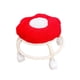 thumbnail image 3 of Asiento con ruedas bajas, polea, taburete, taburete para zapatos, asiento cómodo, pequeño y resistente. Rojo, 3 of 9