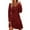 Red, variant on Elegant Women's Sparkling Sequin V-Neck Long Sleeve Casual Party Dress XL Yellow