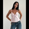 thumbnail image 4 of Camisola Sin Mangas con Tirantes Finos para Mujer, Top de Verano para Salir Rosa L, 4 of 8