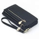 thumbnail image 1 of Women's PU Leather Double Zip Long Card Case, Lightweight and Waterproof Wallet, Suitable for Daily Travel, Shopping, Travel and Dating, 1 of 4