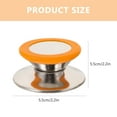 thumbnail image 2 of FRCOLOR 2 Pcs Lid Handle Covers Scald-proof Pot Lid Knob 5.50X5.50X1.60CM, 2 of 8