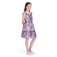 thumbnail image 3 of Kensie Girl Sleeveless Printed Soft Mesh Navy Dress, Sizes 4-16, 3 of 6