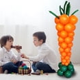 thumbnail image 4 of sunsanly 60Pcs/Set Easter Balloon Inflatable Bright Color DIY Carrot Latex Ballon Festival Party Decoration Scene Layout Prop, 4 of 7