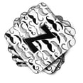 thumbnail image 2 of Letter Z Moustache Initial Foam Coaster Set of 4, 2 of 3
