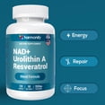 thumbnail image 3 of NAD Nicotinamide Riboside Resveratrol with Urolithin A 1500mg, Advance Support Supplement, 120 Capsules, Proudly USA Company, 3 of 6