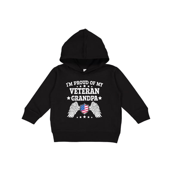Inktastic I'm Proud of My Veteran Grandpa Toddler Hoodie