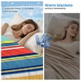 thumbnail image 2 of Colorful Stripes Cooling Blanket,Lightweight Breathable Summer Throw Blanket with Double Sided Cold Effect,Modern Abstract Art Vertical Striped Picnic Blankets Bed Sheet for Hot Sleepers 50"x60", 2 of 8