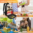 thumbnail image 5 of FOR U DESIGNS Adorable Backpack with Lunch Compartment, Kids Girls School Bag with Lunch Box, Cow Sunflowers Shoulder Bookbags Portable Students' Supplies, 5 of 7