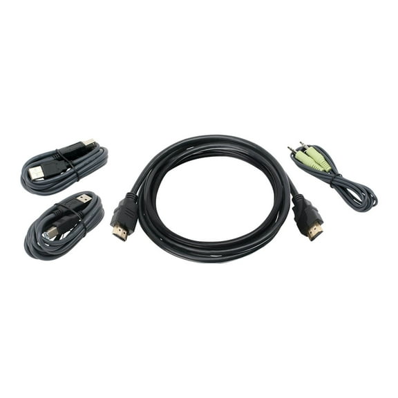 IOGEAR 6ft HDMI, USB, KVM Cable Kit with Audio G2L802UTAA3