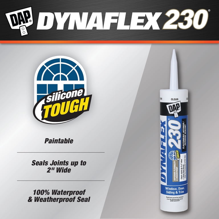 DAP Dynaflex 230 Premium Clear Elastomeric Sealant photo 4