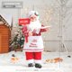 thumbnail image 1 of Cocina roja Navidad de pie Papá Noel estatuilla de Navidad muñeco de peluche de Papá Noel Papá Noel de pie, 1 of 4