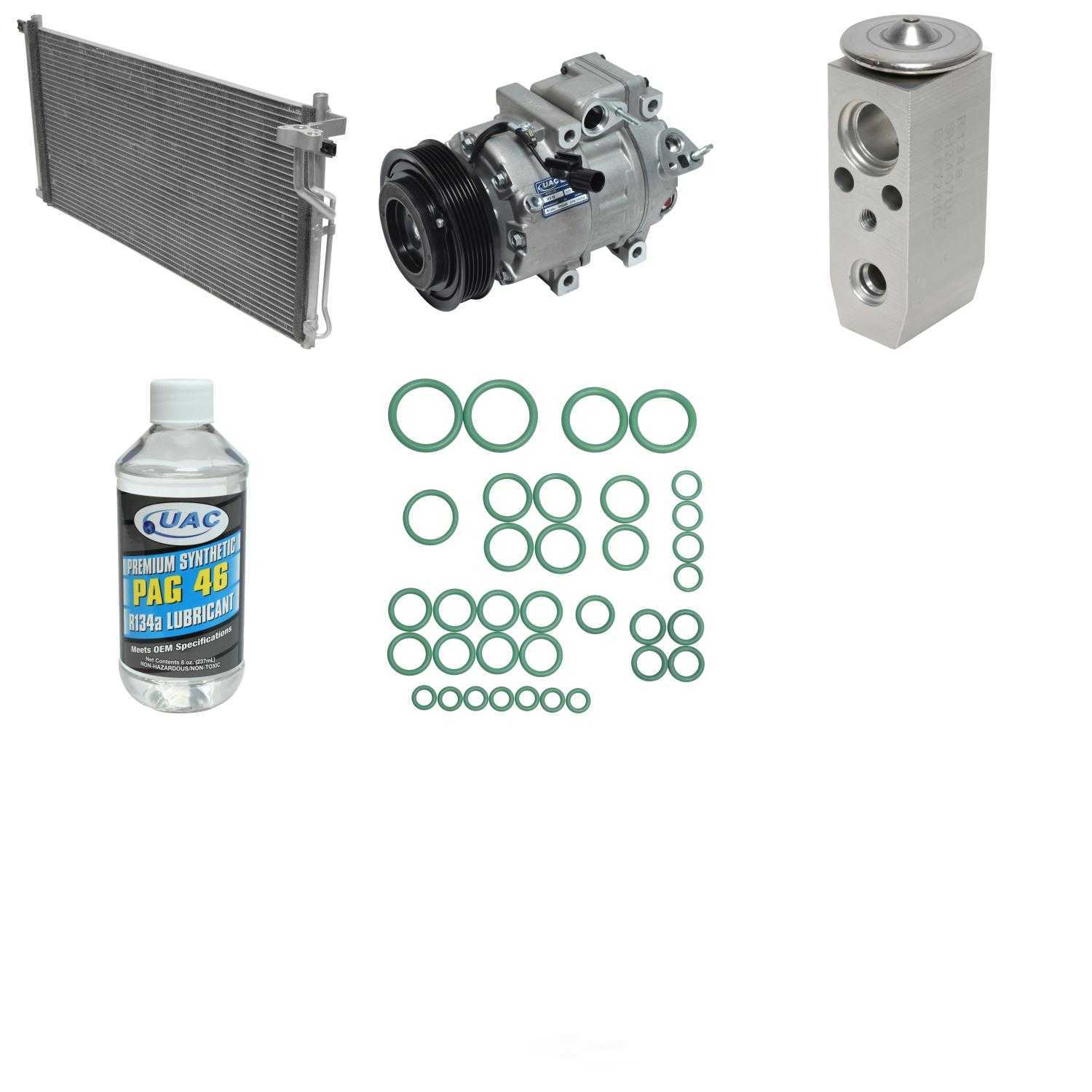 Uac Kt 1314A A/C Compressor And Component Kit Fits select: 2006-2008 HYUNDAI SONATA, 2006-2011 HYUNDAI AZERA