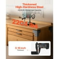 thumbnail image 3 of KFFKFF Workbench Corner Bracket Kit, 6.50 x 6.50 x 6.50 inch / 165 x 165 x 165 mm, 2204lbs/1000kg Load Capacity, Durable Steel Angle Brackets with Screws, Ideal for Desk, Workshop Table, or Platform, 3 of 9