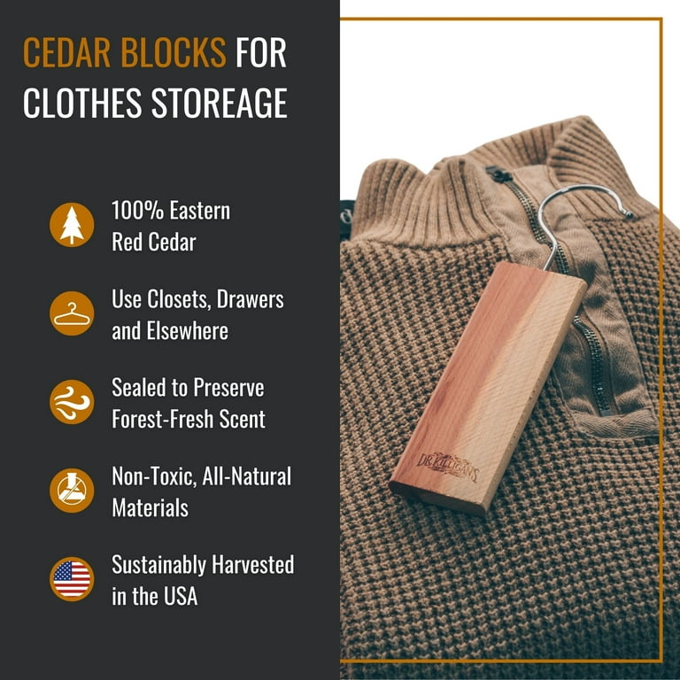 Dr. Killigan's Cedar Planks - Cedar Blocks for Clothes Storage