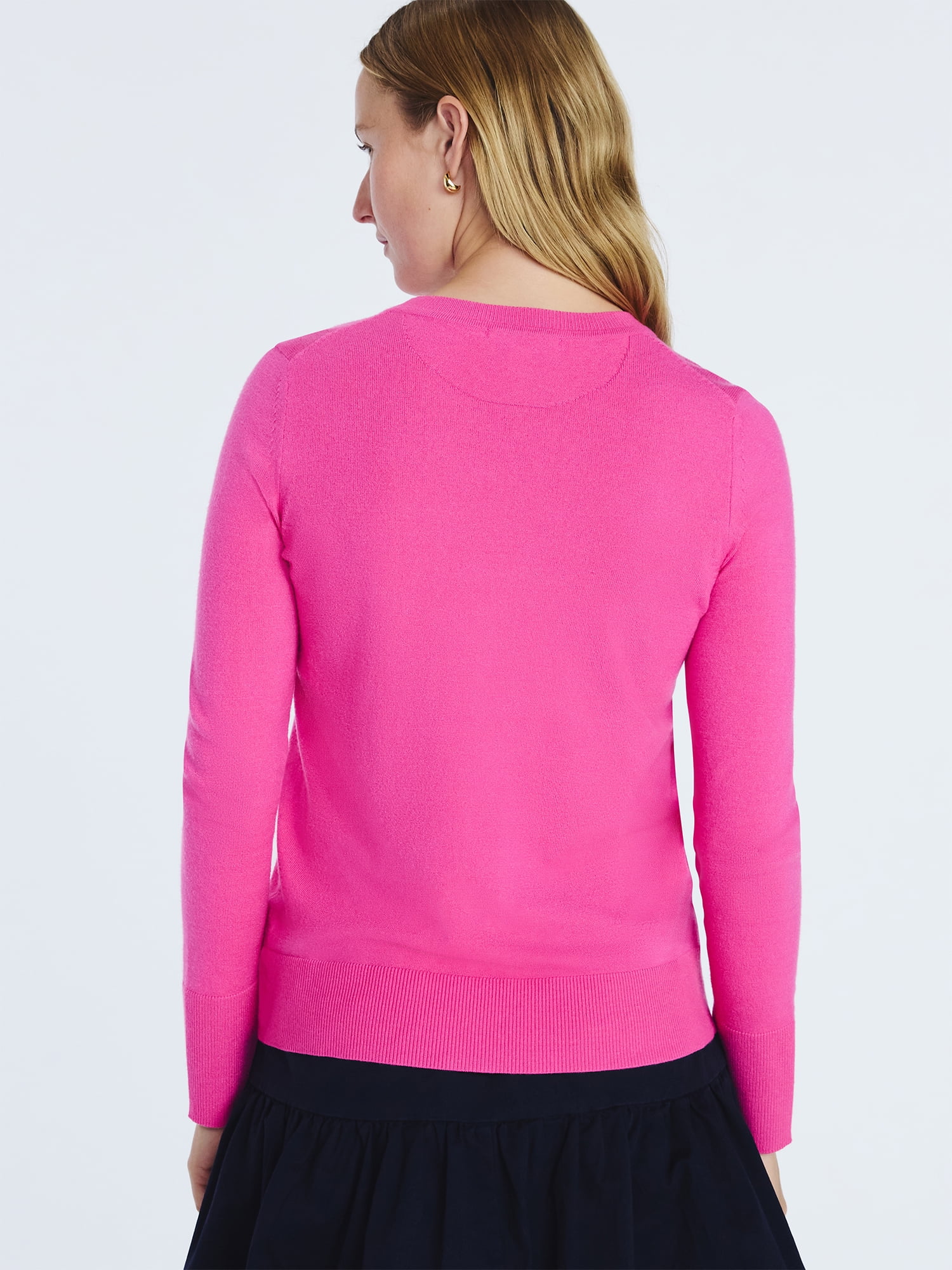 Free Assembly Women's and Women's Plus Cozy Yarn Crewneck Sweater with Long Sleeves, Lightweight, Sizes XS-4X