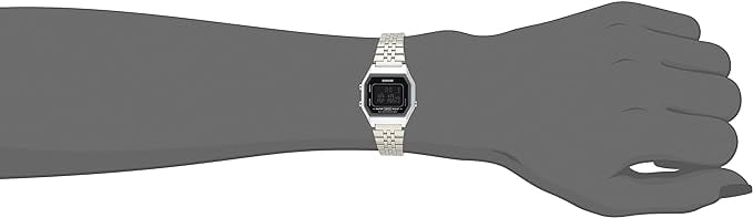 Casio Women's LA680WA-1B Silver Stainless-Steel Japanese Quartz Fashion Watch