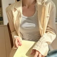 thumbnail image 4 of WAYUTE Women's Tank Tops Striped Sleeveless Casual Camisole for Daily Wear Layering Comfort Soft Stretch Fit Summer Basic Top, 4 of 6