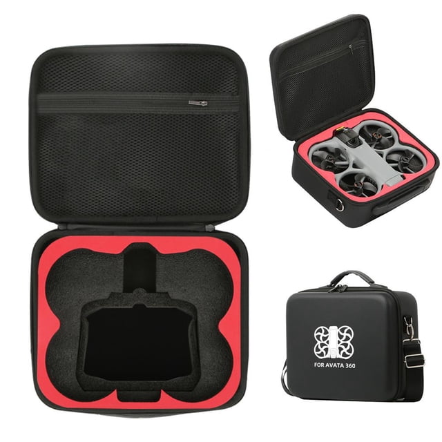 Étui de Rangement pour Drone et Télécommande DJI Avata 360, Sac de Transport de Voyage Portable à Coque Rigide en PU avec Doublure EPE, Organisateur Résistant à l'Eau pour DJI Avata, Gris, 11.42 x 10.24 x 4.72 Pouces