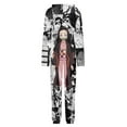 thumbnail image 5 of Demon Slayer Nezuko Unisex Onesie Pajamas Zipper Jumpsuit Hooded One Piece Sleepwear for Family Mens Womens, 5 of 8