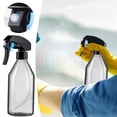 thumbnail image 2 of Cleaning Solution Bottle 10 Oz Reusable Empty Container With Trigger Sprayer Clear, 2 of 4