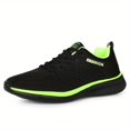 thumbnail image 2 of Men's Black and Red Lightweight Breathable Sneakers, Cushioned Non-Slip Running and Walking Shoes for Jogging, Gym Workouts, and Casual Sportswear, 2 of 6