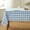 Light Blue and White, variant on Checkered Tablecloth Square Waterproof Gingham Table Cloth Washable Buffalo Plaid Table Cover Wrinkle Free for Kitchen, Dining and Outdoor Picnic, 60 x 60 Inch, Light Blue and White