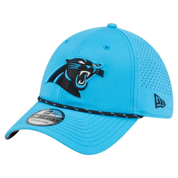 Men's New Era Blue Carolina Panthers Perforated 39THIRTY Flex Hat