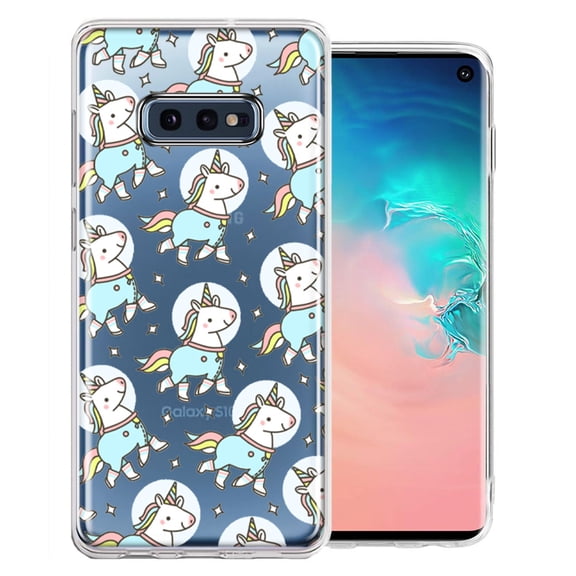 MUNDAZE For Samsung Galaxy 10e Space Unicorns Design Double Layer Phone Case Cover