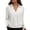 White, variant on ManxiVoo Womens Regular Fit Button Down Shirt Long Sleeve Cotton Blouse Wrinkle Resistant Comfortable Everyday Work Wear Essential Top L Size Grey