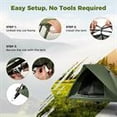 thumbnail image 7 of Barara King 2-Person Foldable Off-Ground Camping Cot Tent Combo with Sturdy Frame for Adults Outdoor Hiking Backpacking and Camping Adventure, Green, 7 of 7