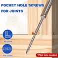 thumbnail image 3 of #8 Pocket Hole Screws 1-1/4 Inch, 1000Pcs Coarse Thread Wood Screws, Square Drive, Washer Head, 4-Layer Coating, Drive Bit Included (Silver), 3 of 6
