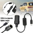 thumbnail image 2 of USB C Type C to 12V Car Cigarette Lighter Socket Female Adapter. Converter, 2 of 10