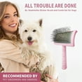 thumbnail image 4 of Slicker Brush for Dogs, Cats, Extra Long Pin Shedding Brush for Long Haired Dog, Cat, Pet Grooming for Thick Undercoat Curly Hair, 4 of 6