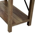 thumbnail image 3 of Pemberly Row 64" Metal X Bookcase in Rustic Oak, 3 of 4