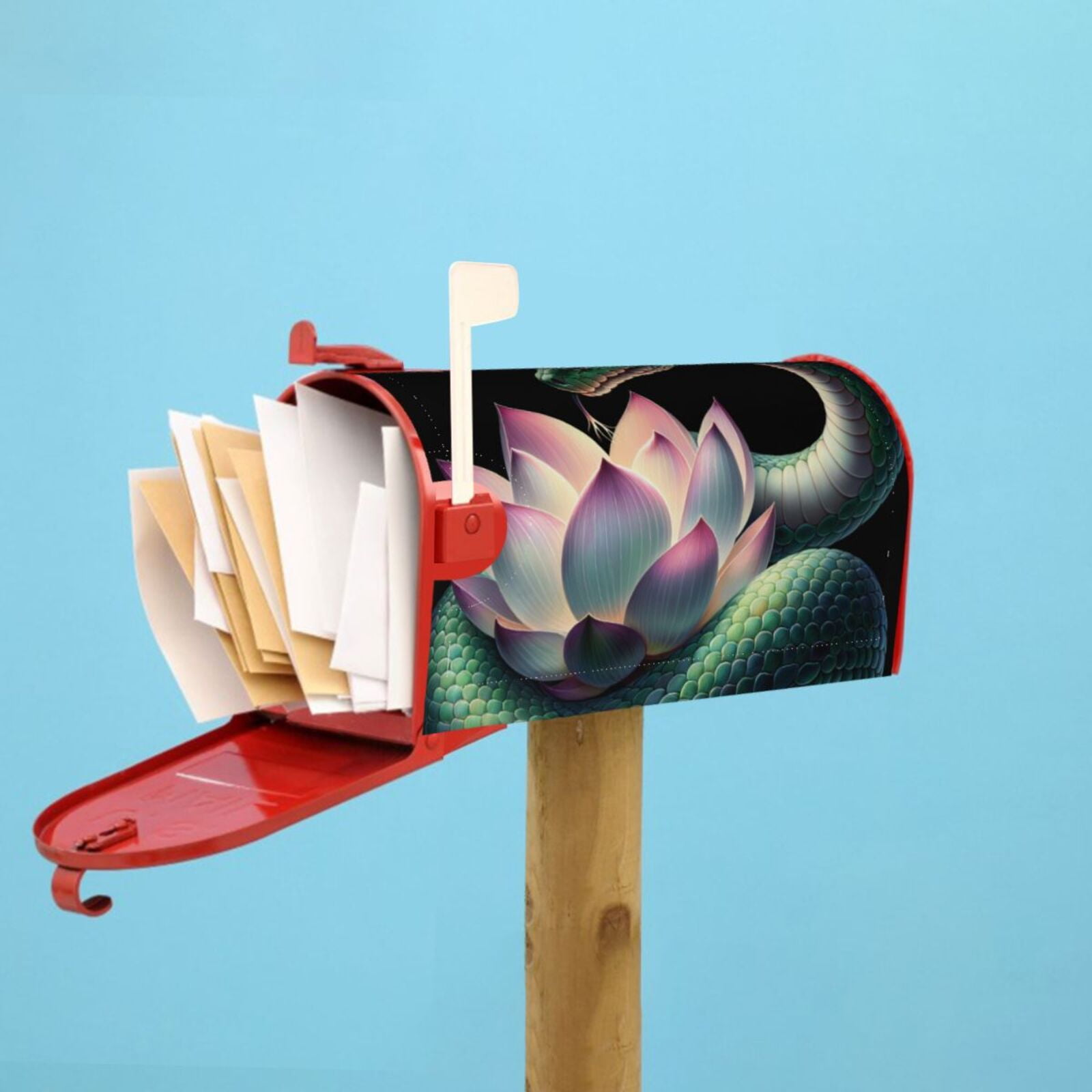 Kdxio Magnetic Mailbox Cover 21x18 in Mailbox Cover Outdoor Decoration Holiday Mailbox Covers for Home Garden Yard-21x18 in