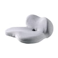 thumbnail image 1 of Esquirla Office Chair Seat Cushion Durability Multiuse Comfortable with Waist Support Light Gray, 1 of 8