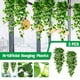thumbnail image 1 of Apmemiss Fake Hanging Plants 2 Pcs Artificial Hanging Plants Fake Ivy Vine Faux Pothos Vines Artificial Ivy Leaves Greenery Plant for Room Patio Home Indoor Outdoor Shelf Wall Garden Decor(No Baskets), 1 of 9