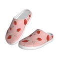 thumbnail image 2 of KLL Strawberry Pattern Adult Unisex Cozy Slippers,Fuzzy Slip-on Slippers TPR Sole Slippers Comfort Plush Home Footwear for Indoor & Outdoor-35/36, 2 of 7