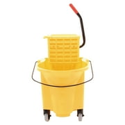Rubbermaid FG748000YEL WaveBrake 26 Quart Side-Press Mop Bucket/Wringer Combo (Yellow)
