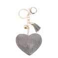 thumbnail image 4 of Masteelf Heart-Shaped Alloy and PU Keychain, Grey Key Holder Accessory, 15.8CM Key, 4 of 8