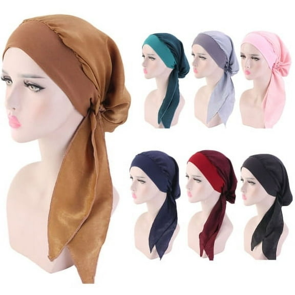 D-GROEE Imitation Silk Bonnet for Women Soft and Elastic Long Hair Cap，Large Breathable Silky Hair Bonnet for Sleeping Cap