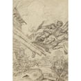 thumbnail image 2 of Jean-Honoré Fragonard 18x24 Gold Ornate Framed and Double Matted Museum Art Print Titled - Don Quixote Attacking the Windmill (1780s), 2 of 4