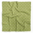 thumbnail image 1 of Bimba Green Bow & Diamond Geometric Pure Silk Printed Head Bandanas Summer Neck Wrap Scarf 40 x 80 Inches, 1 of 6