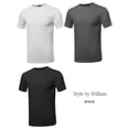 thumbnail image 3 of FashionOutfit Men's Basic Crew Neck Short Sleeve Cotton T-shirt, 3 of 3