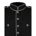 thumbnail image 6 of QHFBli Gothic Steampunk Army Officer Style Pea Coat Jacket, 6 of 7