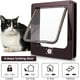 thumbnail image 3 of Puerta para Gatos Marrón con Magnética de 4 Direcciones para Madera, Vidrio, PVC, para Gatos y Perros Pequeños, Puerta para Gatos con Túnel L 23.5*5 *27CM, 3 of 5